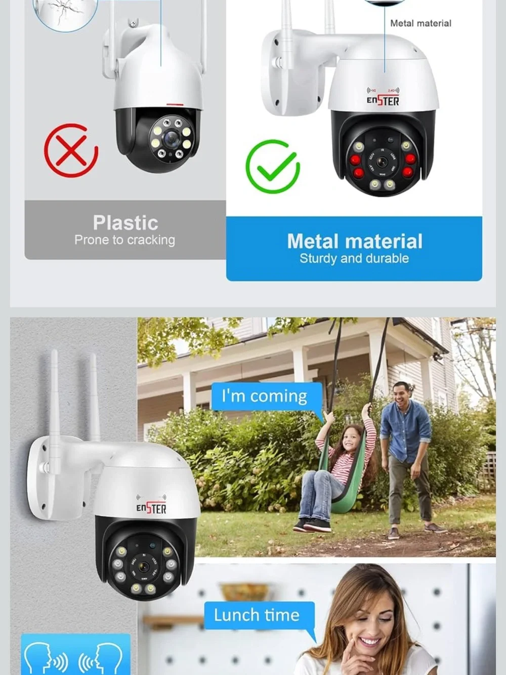 Security CCTV Camera HD Infrared Waterproof - White/Blue MAKE AN OFFER